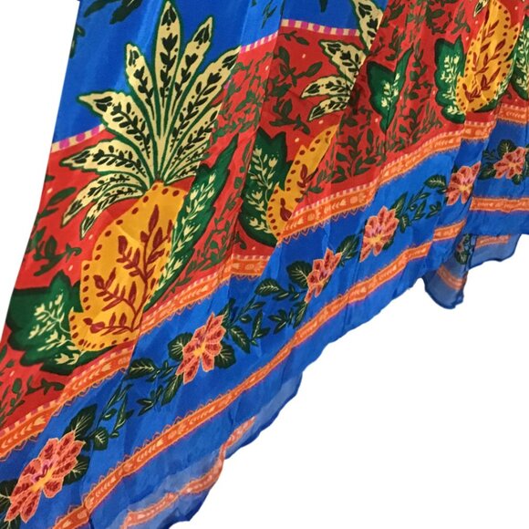 Farm Rio Pineapple Garden Caftan Maxi Dress - Picture 9 of 14